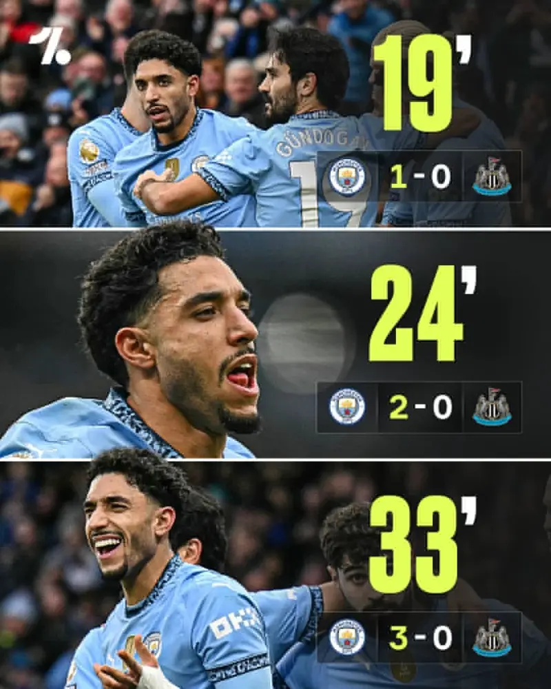 PG在线网站-曼城2-0击败纽卡斯尔，继续领跑英超积分榜